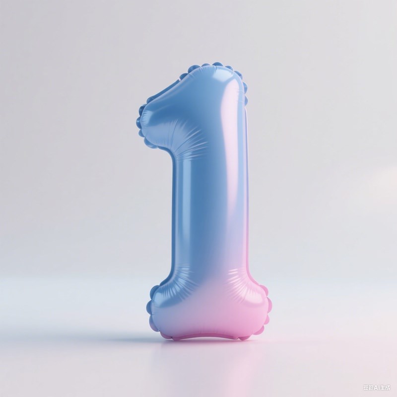 AI生成3D立体气球数字~附提示词/咒语