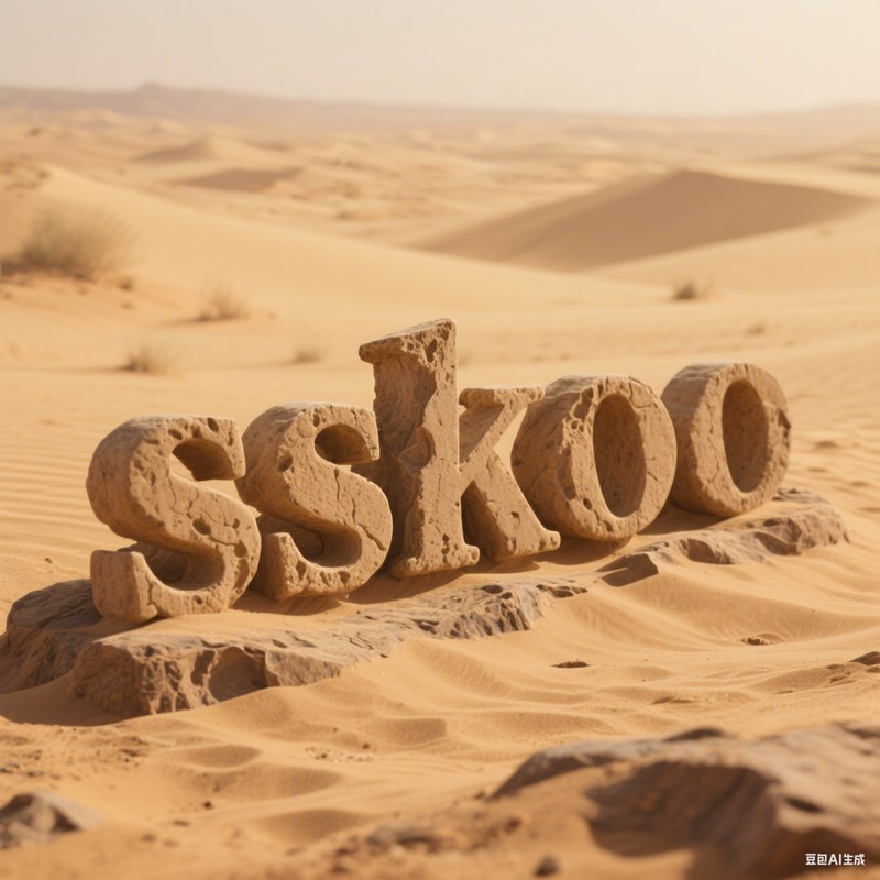 沙漠砂岩风格标题字体