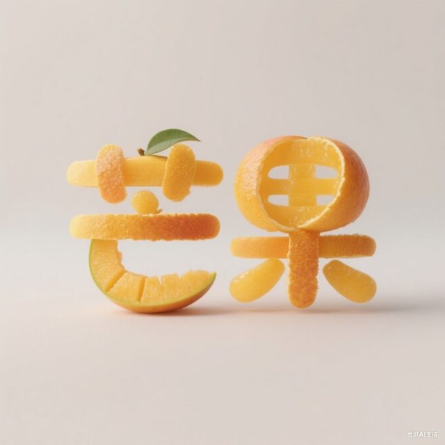 圆润Q弹芒果创意标题字体