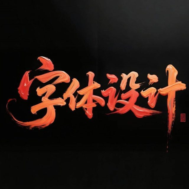 古风韵味书法手写创意标题字体