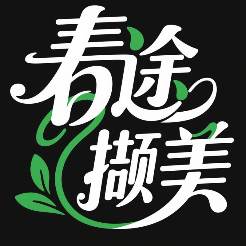 流畅艺术质感扁平化创意标题字体