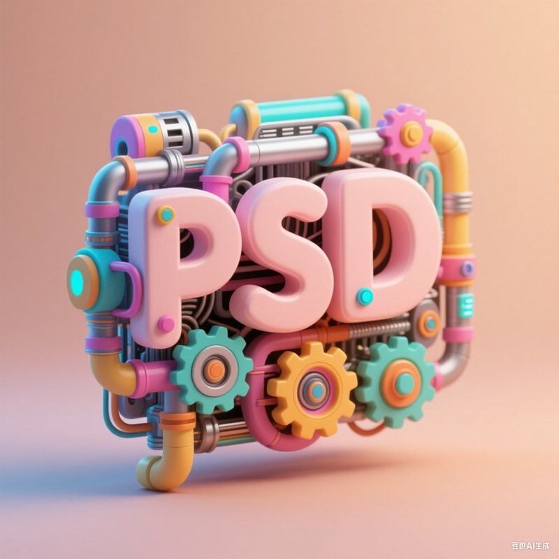 赛博朋克风机械质感创意标题字体