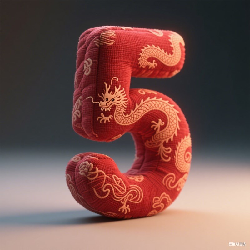 AI生成3D立体布纹数字~附提示词/咒语