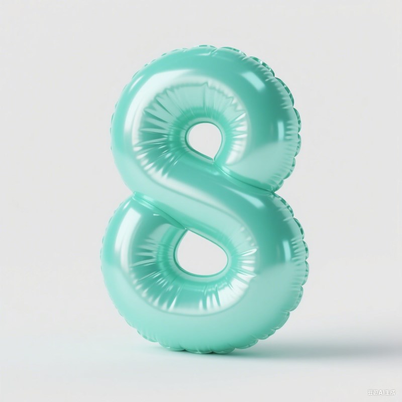 AI生成3D立体气球数字~附提示词/咒语