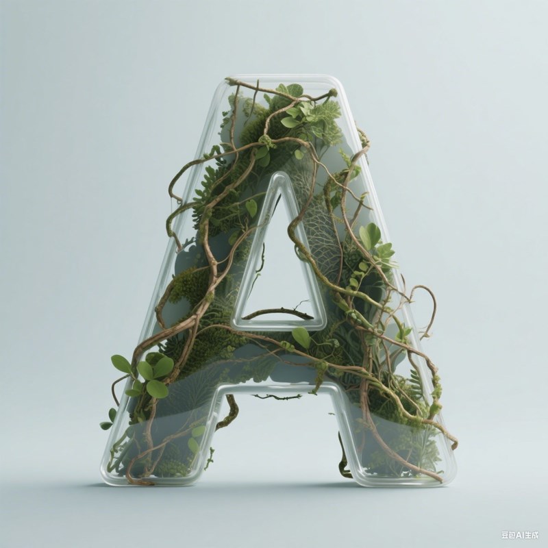 AI生成3D立体植物数字~附提示词/咒语
