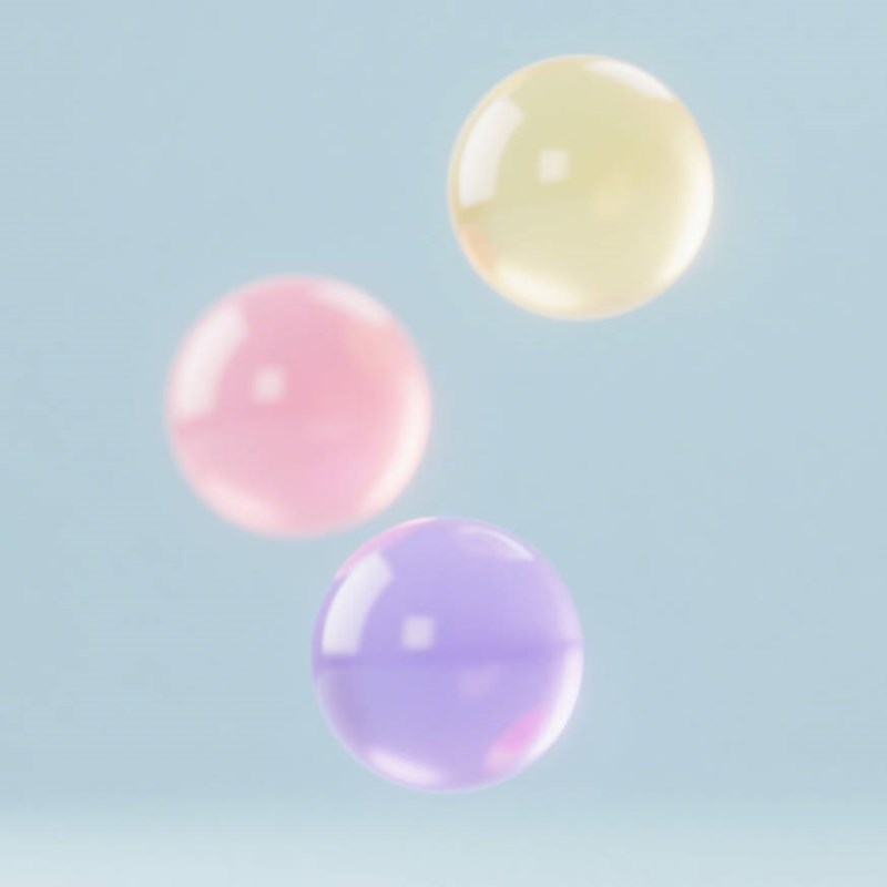 AI生成糖果色悬浮水晶球~附提示词/咒语