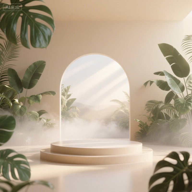 AI生成极简产品舞台场景~附提示词/咒语