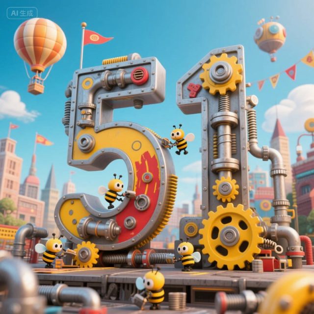 AI生成机械工业3D海报~附提示词/咒语