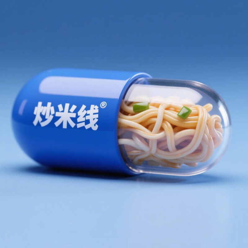 AI生成炒米线创意微缩胶囊~附提示词/咒语