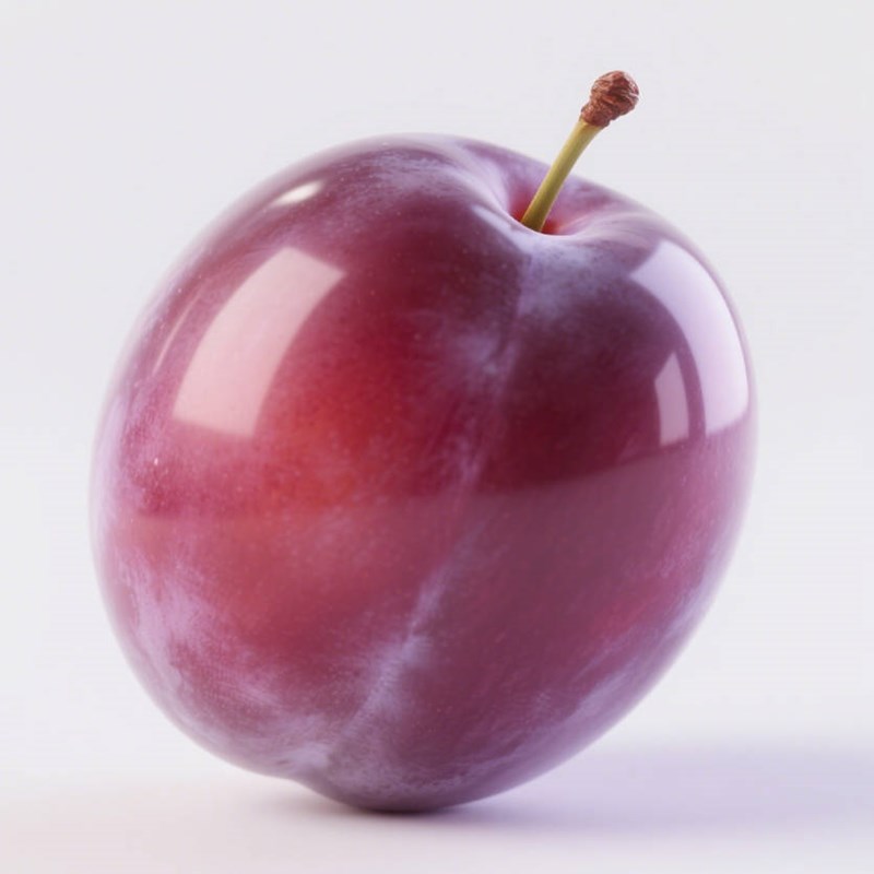 AI生成磨砂玻璃质感西梅~附提示词/咒语