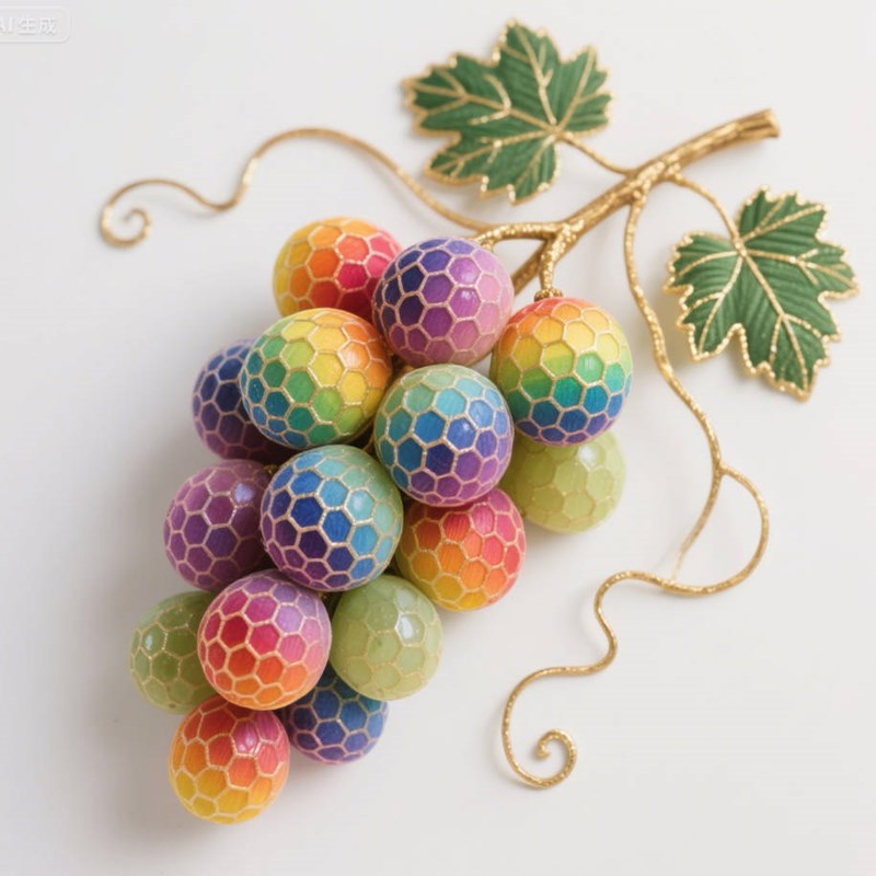 一键生成蜂窝状纹理葡萄