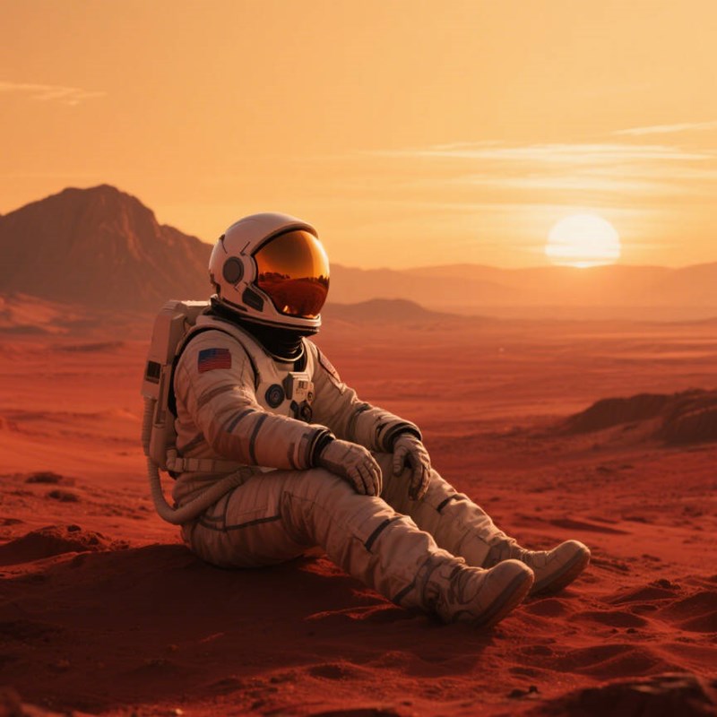 AI生成宇航员火星探险壁纸~附提示词/咒语