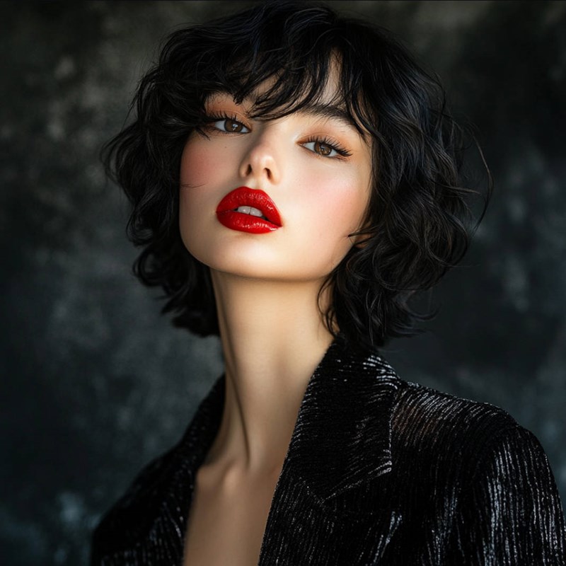 Midjourney镜头下的短发~附咒语