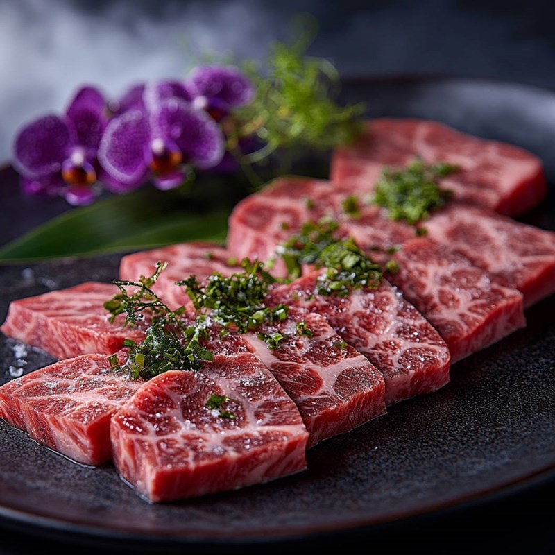 Midjourney镜头下的雪花牛肉~附咒语