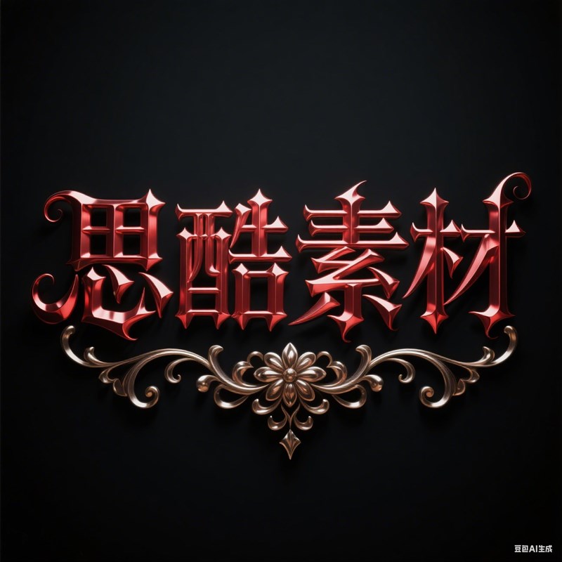 AI生成3D立体哥特字体~附提示词/咒语